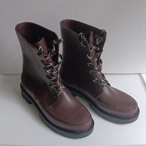 COUGAR DARK BROWN LACE -UP BOOTS